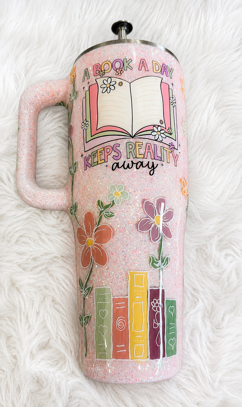 A Book A Day Keeps Reality Away Tumbler