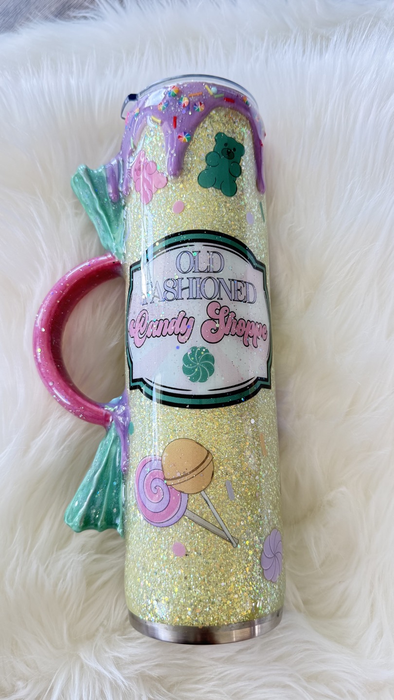 Old Fashioned Candy Shoppe Tumbler (Yellow, 32 oz)