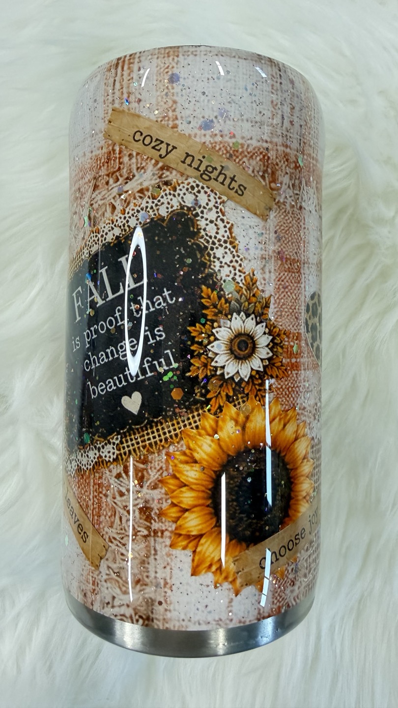 Pumpkin Kisses and Harvest Wishes Tumbler (16 oz) &mdash; photo 2